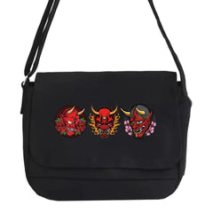 Monster Series Canvas Crossbody Bag Large Capacity Satchel