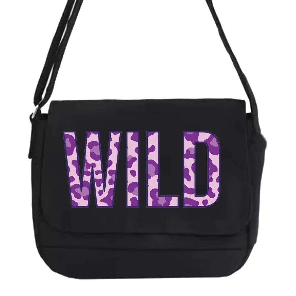 Large Capacity Crossbody Bag Canvas Shoulder Messenger Bag