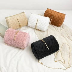 Women Large Capacity Furry Fluffy Shoulder Bags Handbags Crossbody Messenger Bag