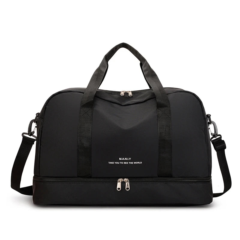 Large Capacity Nylon Luggage Bag Crossbody Shoulder Bag