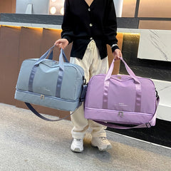 Large Capacity Nylon Luggage Bag Crossbody Shoulder Bag