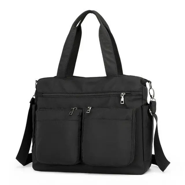 Large Capacity Nylon Handbags Waterproof Shopping Shoulder Bag