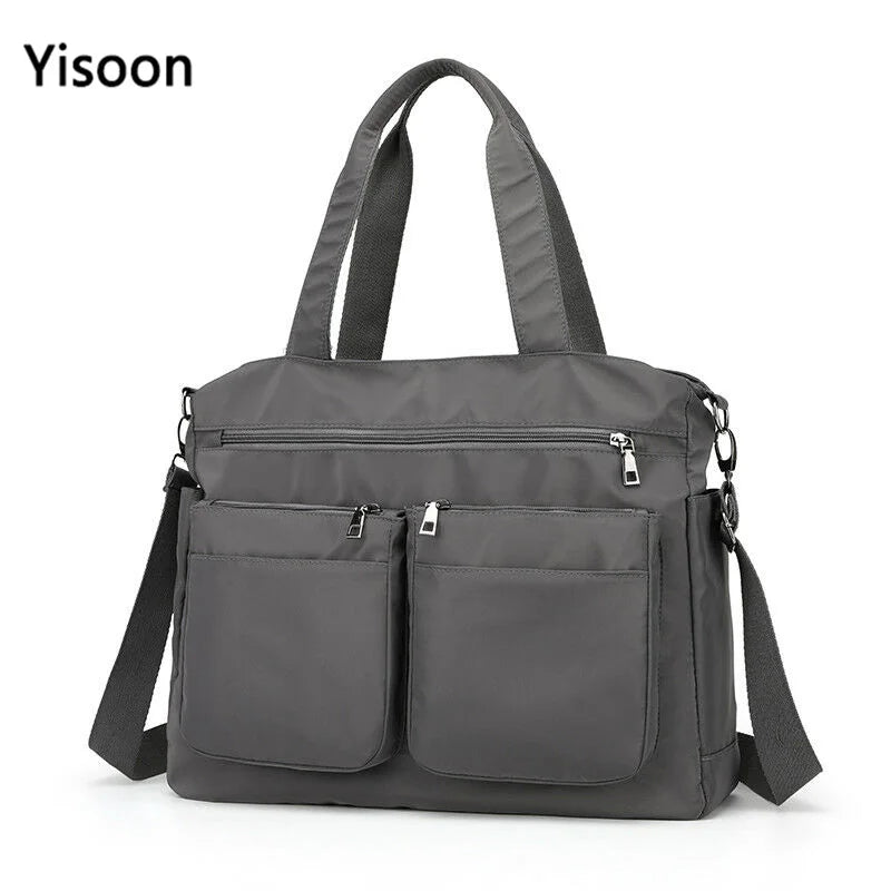 Large Capacity Nylon Handbags Waterproof Shopping Shoulder Bag