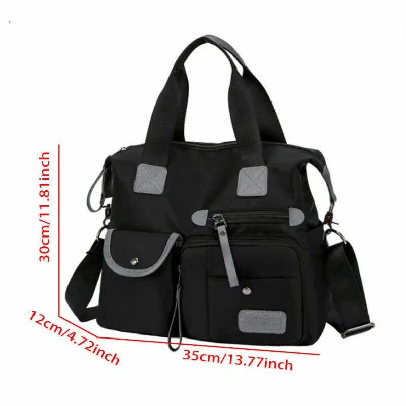 Women Large Capacity Nylon Shoulder Bags Messenger Waterproof Crossbody Bags