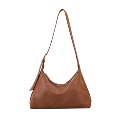 Women Large Capacity PU Leather Shoulder Bags Leisure Retro Crossbody Bags