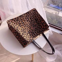 Women Large Capacity Shoulder Bags Striped Embroidery Shopping Tote