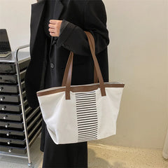Retro Canvas Shoulder Bag for Women Large Capacity