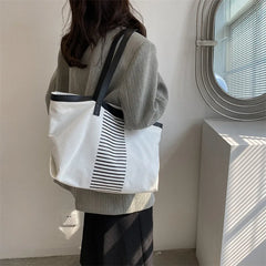 Retro Canvas Shoulder Bag for Women Large Capacity