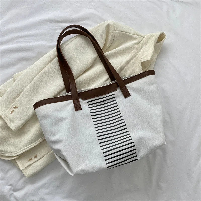 Retro Canvas Shoulder Bag for Women Large Capacity