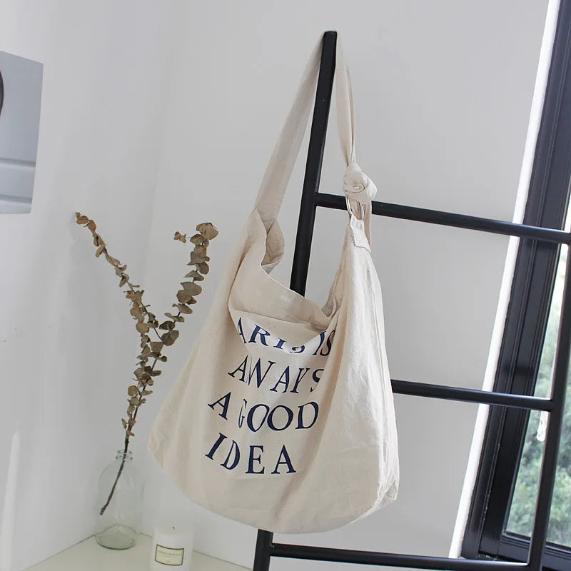 Women's Canvas Shoulder Bag Print Crossbody Bag Corduroy Bag