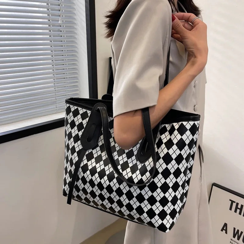 Women Large Capacity Tote Shoulder Crossbody Bags Casual Tote