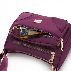 Women Large Capacity Shoulder Bag Nylon Crossbody Travel Purse Handbag Tote