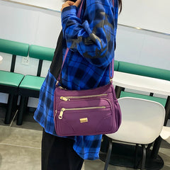 Women Large Capacity Shoulder Bag Nylon Crossbody Travel Purse Handbag Tote