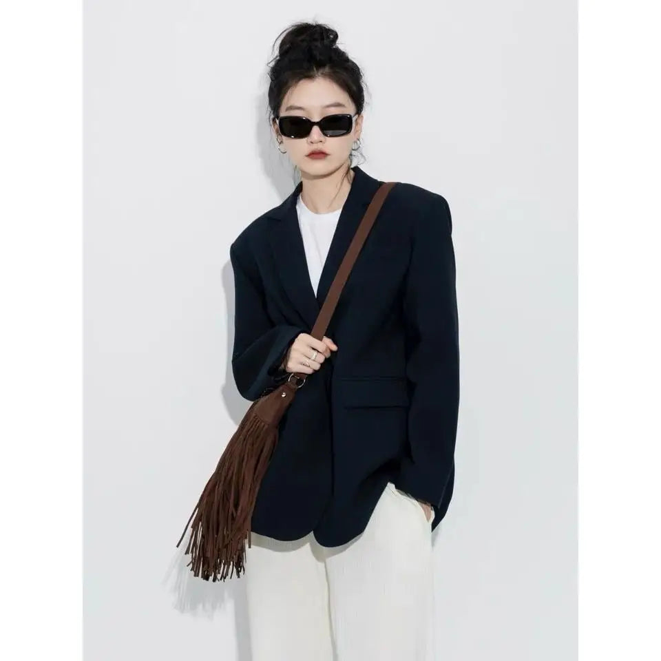 Women Large Shoulder Bag Tassel Suede Faux fur Fringe Ladies Messenger Handbag