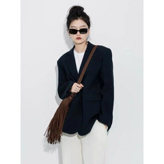 Women Large Shoulder Bag Tassel Suede Faux fur Fringe Ladies Messenger Handbag