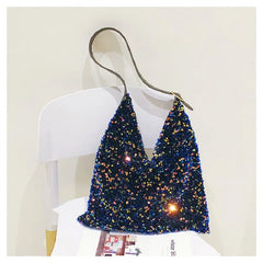 Large Size Sequin Shoulder Bag for Evening Party