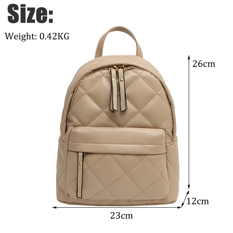 Women Leather Backpack Shoulder Bags Small Backpacks Female Girls Teenager Schoo