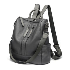 Women Leather Backpacks High Rucksacks Girls Travel Bagpack Ladies Sac Dos