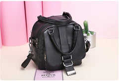 Vintage Women Leather Backpacks Handbags Travel Bagpack School Bags
