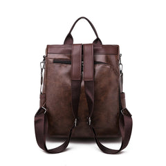 Vintage Women Leather Backpacks Shoulder Bag Travel Bagpack Mochilas