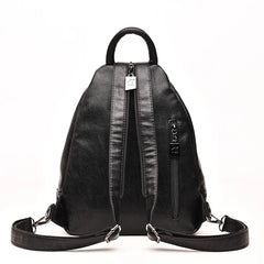 Women Leather Backpacks Vintage Female Shoulder Bag Sac a Dos Travel Ladies Bagp