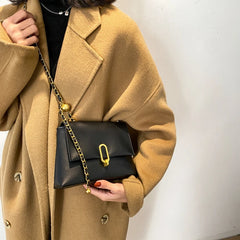 Leather Chain Flap Crossbody Bag Messenger Purse Retro Shoulder Bags