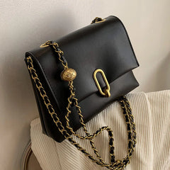 Leather Chain Flap Crossbody Bag Messenger Purse Retro Shoulder Bags