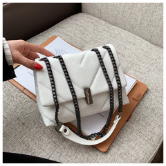 Women Leather Chain Shoulder Bag Messenger Purses Handbag