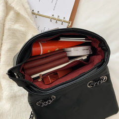 Women Leather Chain Shoulder Bag Messenger Purses Handbag