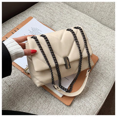 Women Leather Chain Shoulder Bag Messenger Purses Handbag