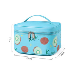 Leather Cosmetic Bag Travel Toiletry Organizer Waterproof Makeup Wash Case