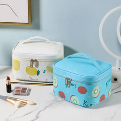 Leather Cosmetic Bag Travel Toiletry Organizer Waterproof Makeup Wash Case