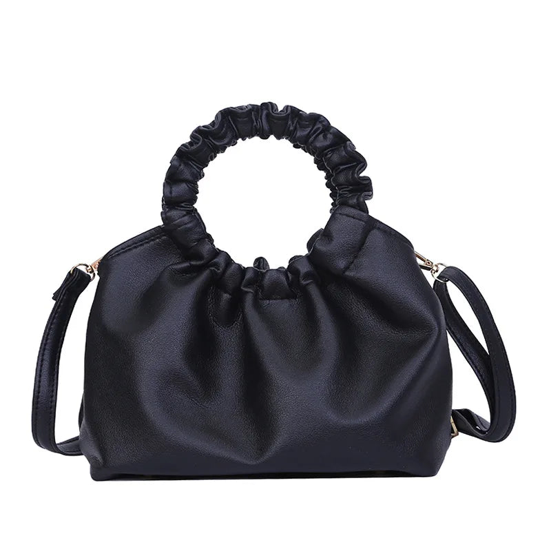Vintage Leather Handbag Tote Clutch Messenger Shoulder Bag for Women