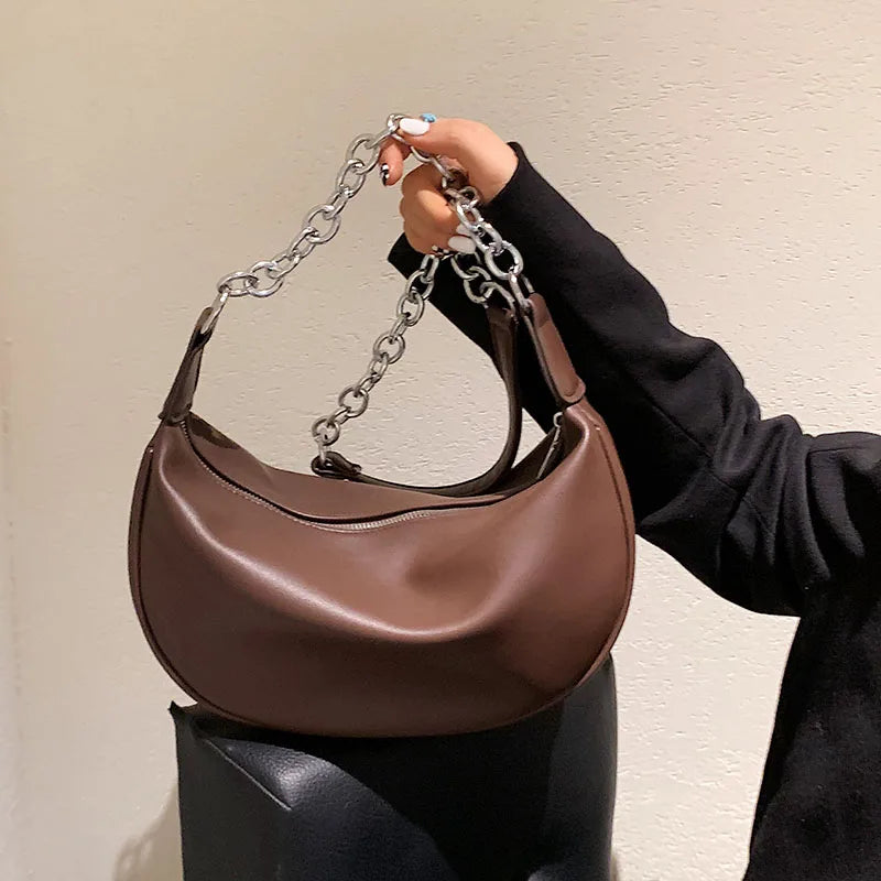 Women Leather Handbags Casual Hobos Bags for Girls Vintage Crossbody Bag