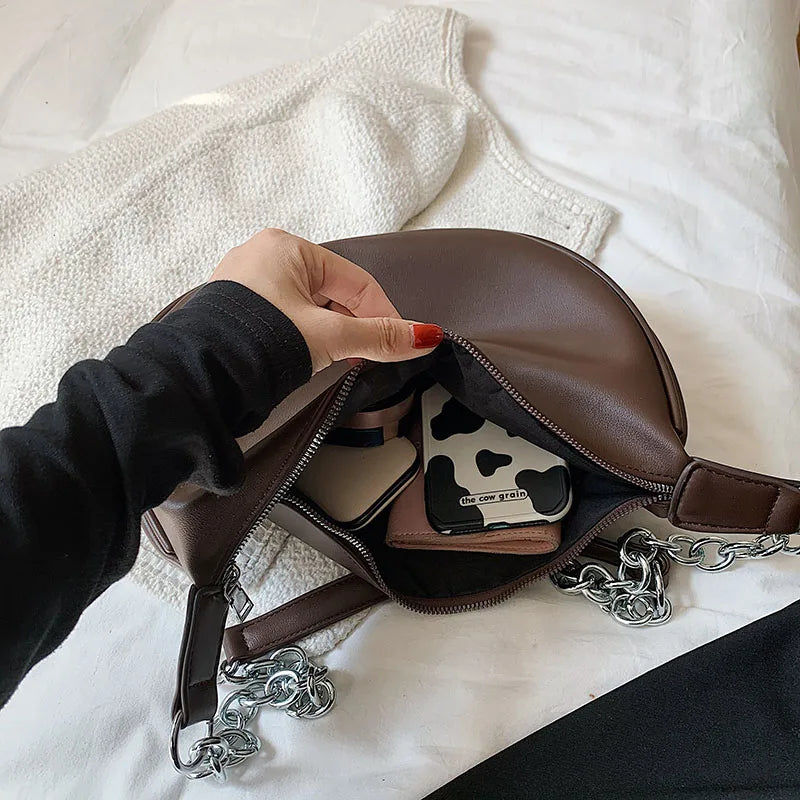 Women Leather Handbags Casual Hobos Bags for Girls Vintage Crossbody Bag