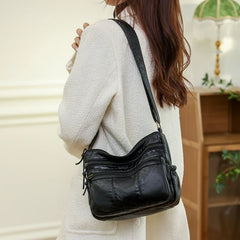 Women Leather Handbags Cell Phone Pocket Lady Female Shoulder Messenger Bag