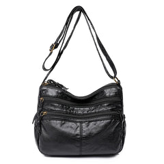 Women Leather Handbags Cell Phone Pocket Lady Female Shoulder Messenger Bag