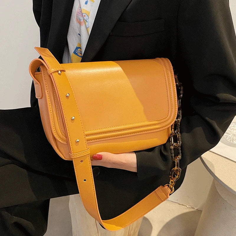 Vintage Women Leather Handbags Crossbody Shoulder Bag