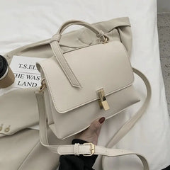 Women Leather Handbags Top-handle Bags Vintage Shoulder Bag for Girls