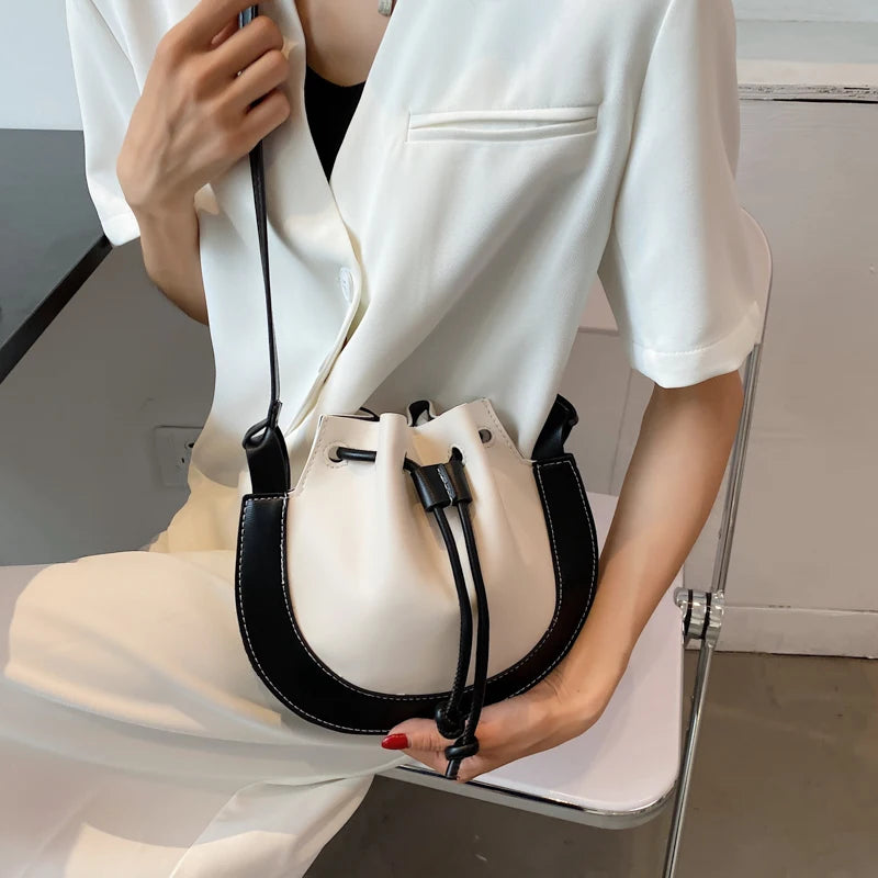 Vintage Leather Crossbody Bag Women, Small Shoulder Purse