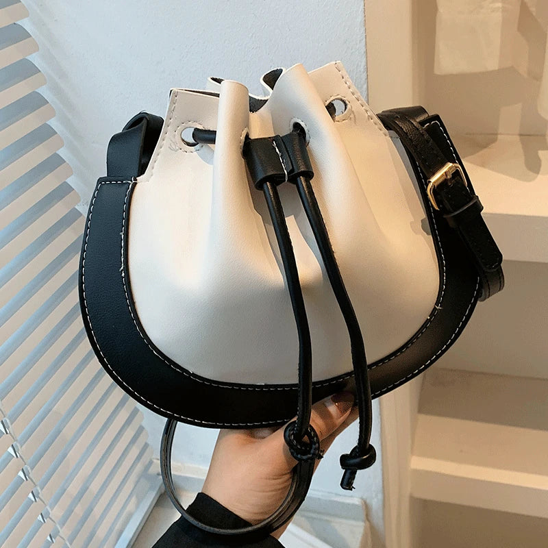 Vintage Leather Crossbody Bag Women, Small Shoulder Purse