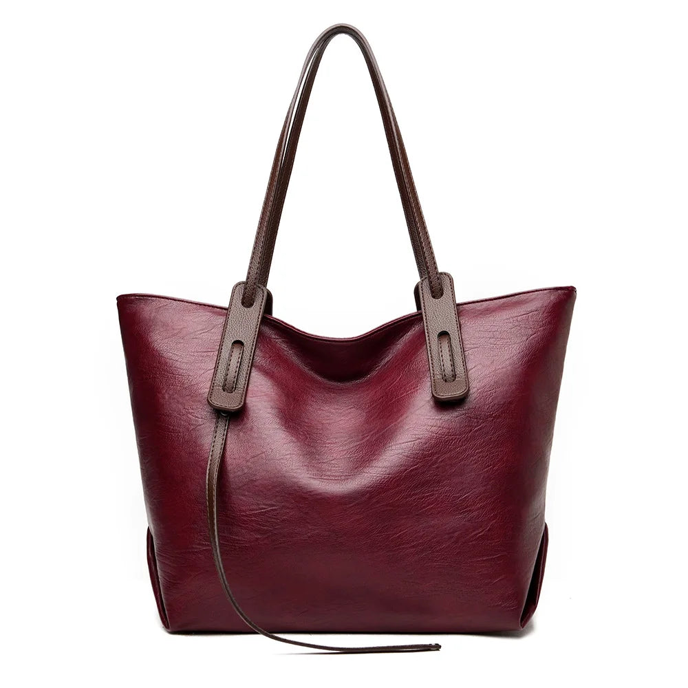Vintage Women Leather Shoulder Bag Crossbody Tote Top-handle Bags