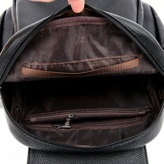 Women Leather High Capacity Backpacks Girls School Bag Travel Backpack