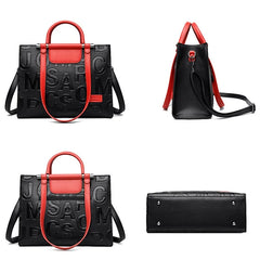 Women Leather Commute Handbag Large Capacity Travel Shoulder Bag Tote Bags