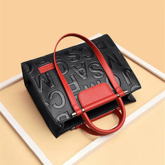 Women Leather Commute Handbag Large Capacity Travel Shoulder Bag Tote Bags