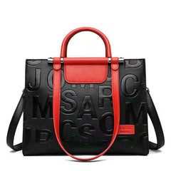 Women Leather Commute Handbag Large Capacity Travel Shoulder Bag Tote Bags