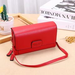 Women Leather Mini Shoulder Bag Long Wallet Crossbady Bag