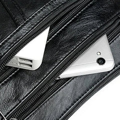 Women Leather Shoulder Bag Multi-pocket Mother Female Crossbody Handbags