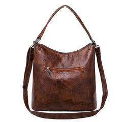 Leather Shoulder Bags Patchwork Crossbody Bag Leather Messenger Bag
