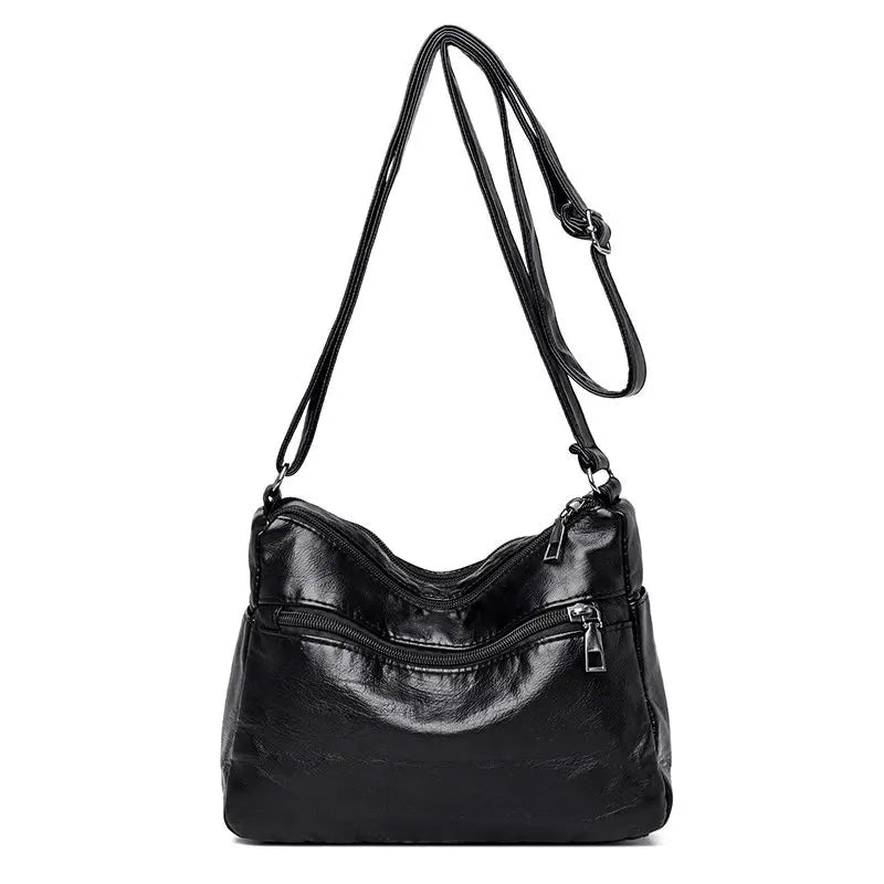 Women Leather Shoulder Handbag Roomy Pockets Crossbody Purse Tote Satchel